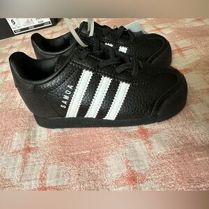 Adidas Kids Black and White Sneakers